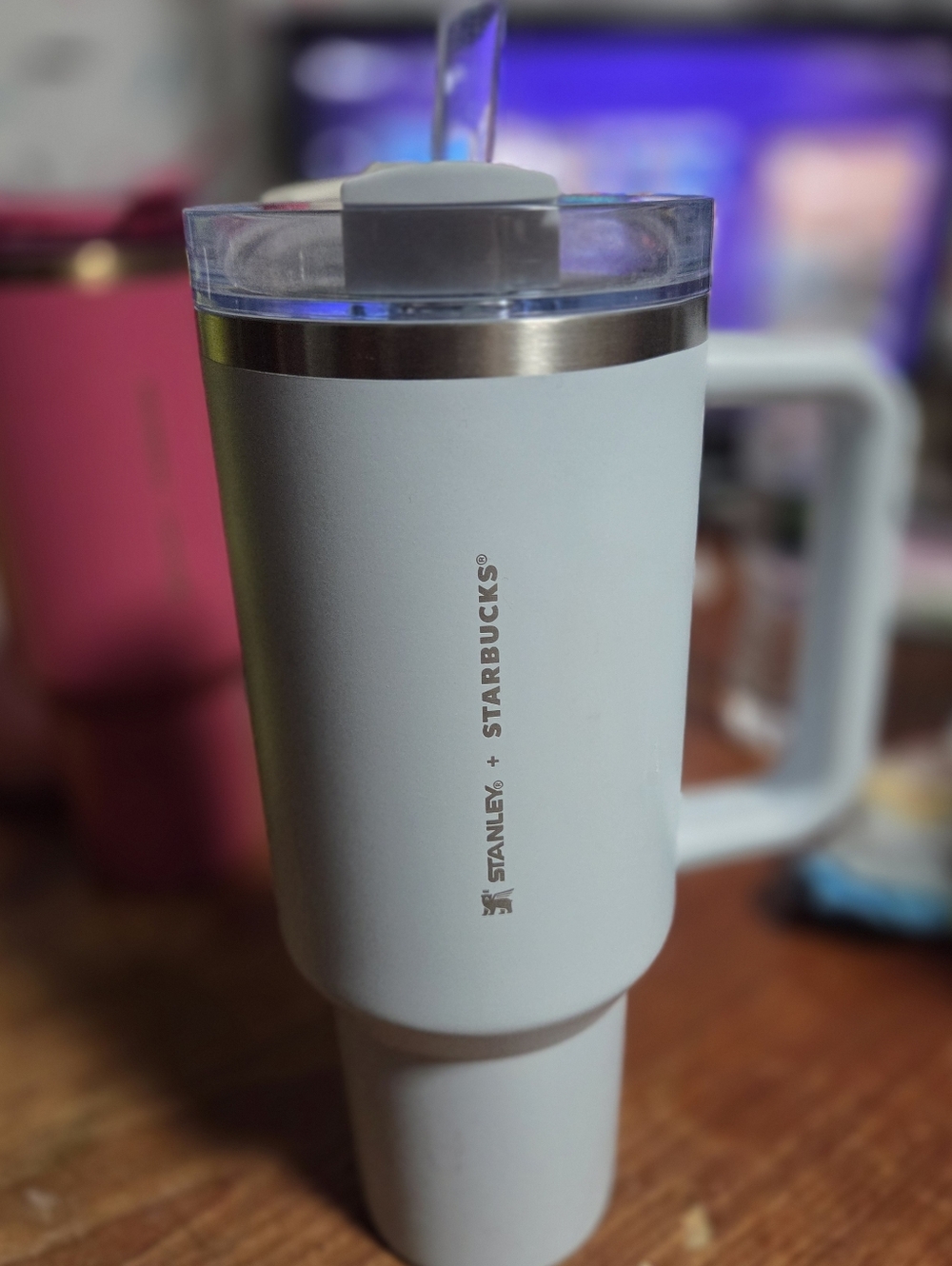 Stanley x Starbucks Flowstate Quencher 40oz Tumbler Spring Blue Mothers Day